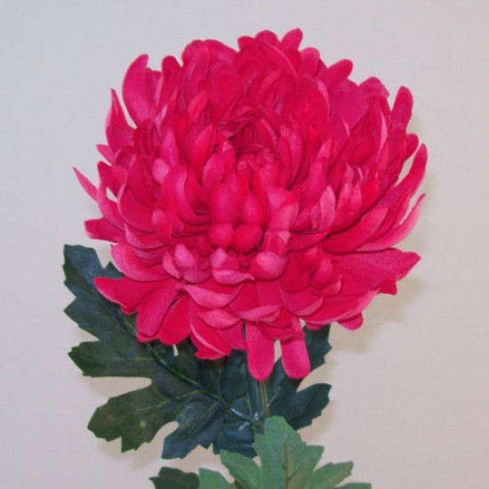 Artificial Bloom Chrysanthemum Cerise Pink 90cm Artificial Flowers